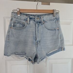 Wild Fable Light Blue Distressed Jean Shorts